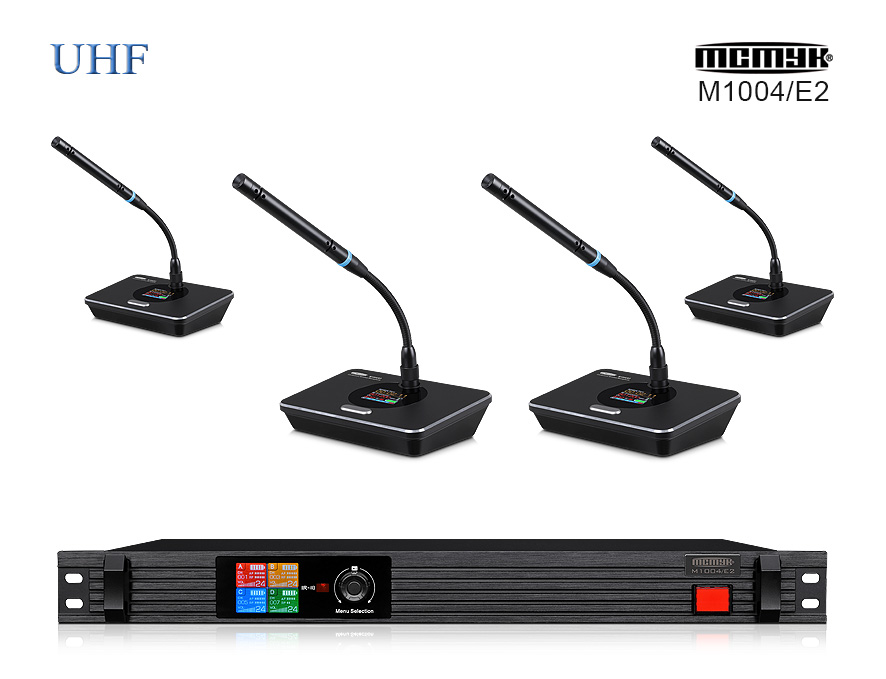 M1004/E2 one with four wireless conference microphone